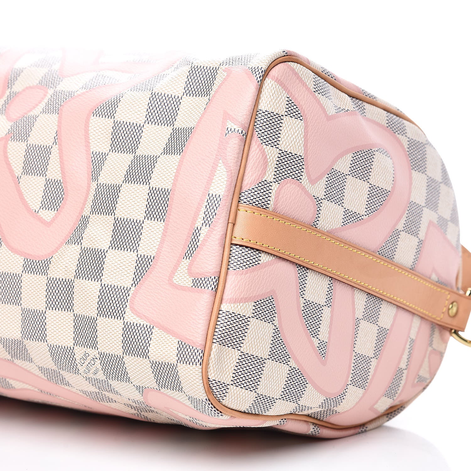 Louis Vuitton Damier Azur Tahitienne Speedy Bandouliere 30 Rose Ballerine 9 of 12