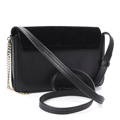 Chloe Suede Calfskin Small Faye Shoulder Bag Black 3 of 12