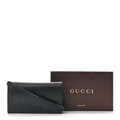 Gucci Microguccissima Crossbody Wallet Black 15 of 15