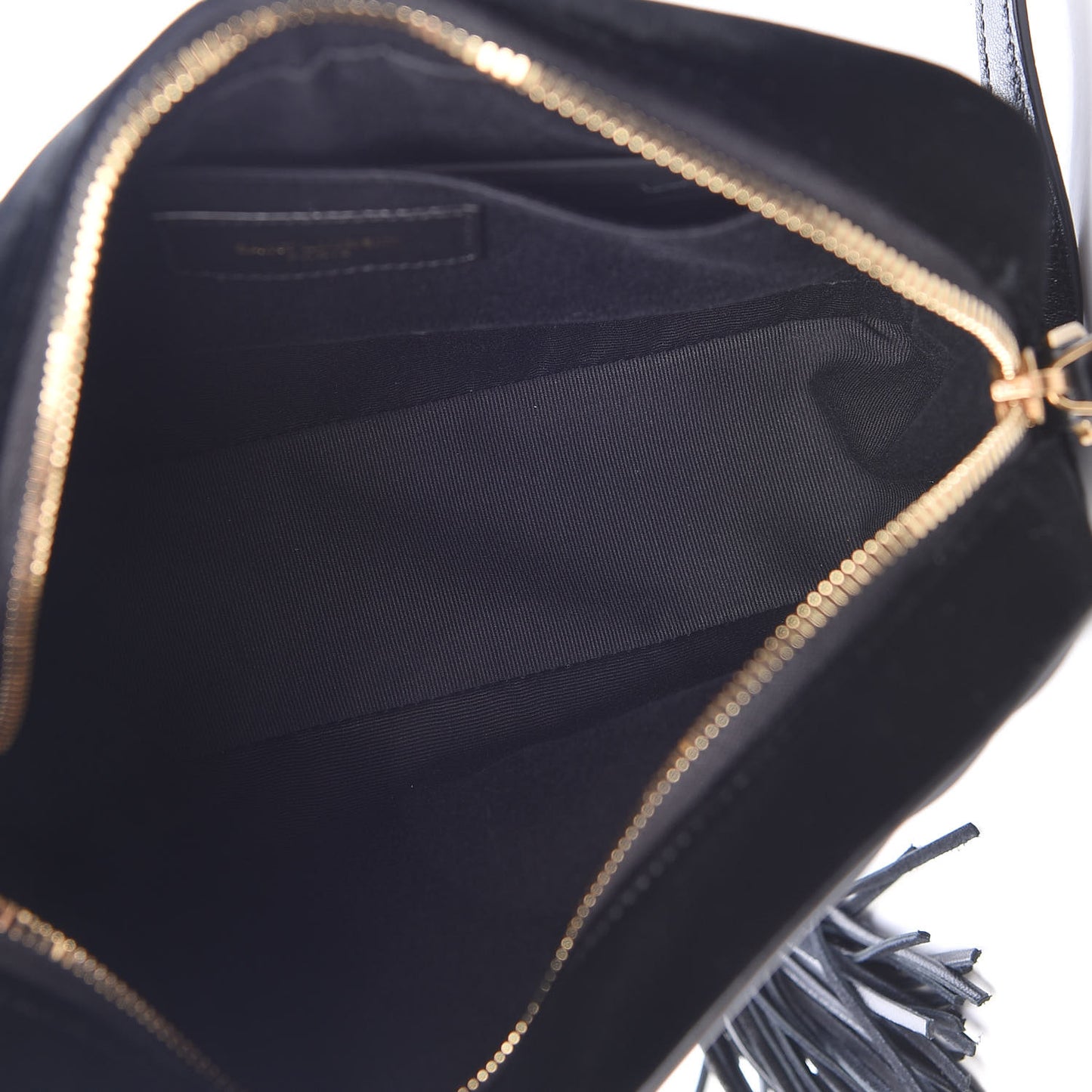 Velvet Matelasse Monogram Lou Camera Bag Black