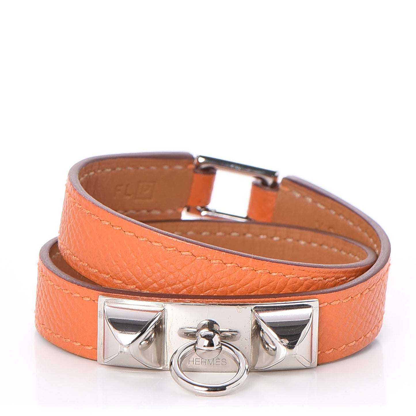 Epsom Rivale Double Tour Bracelet XS Orange