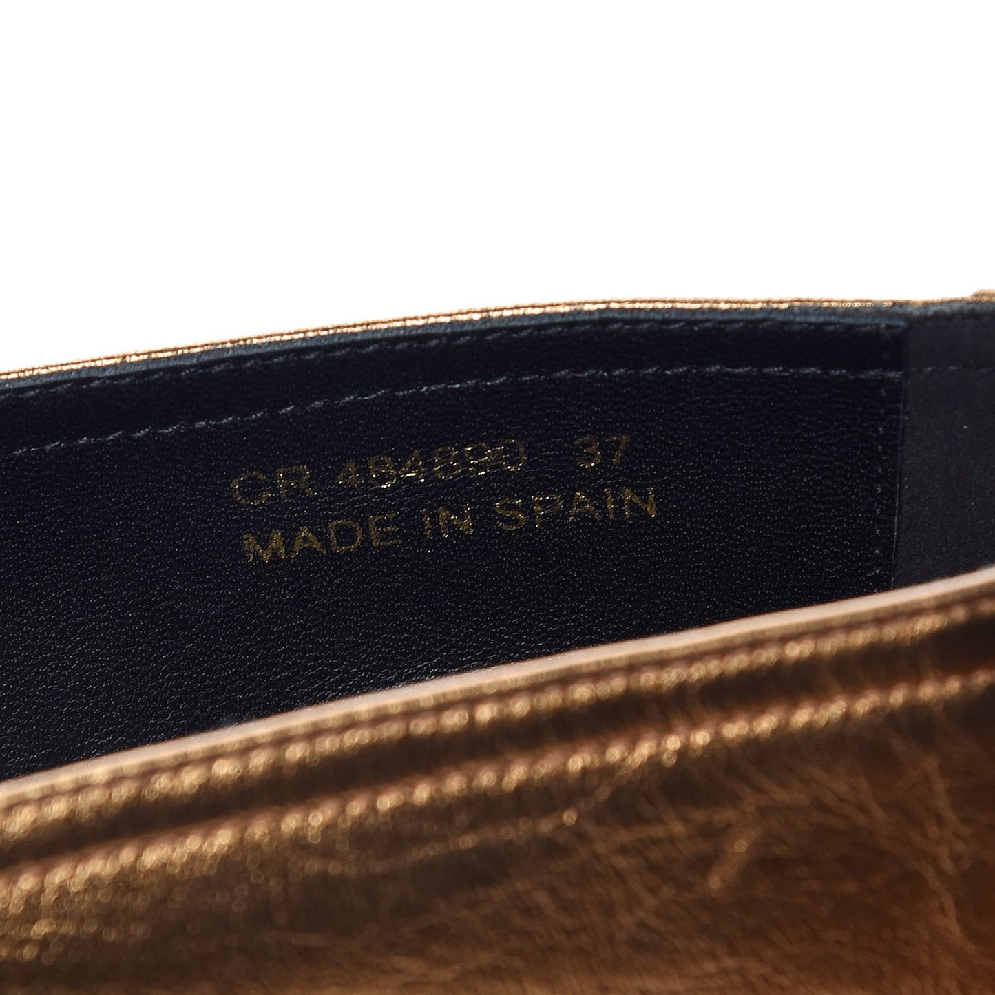 Metallic Lambskin Monogram Espadrilles 37 Metal Carry