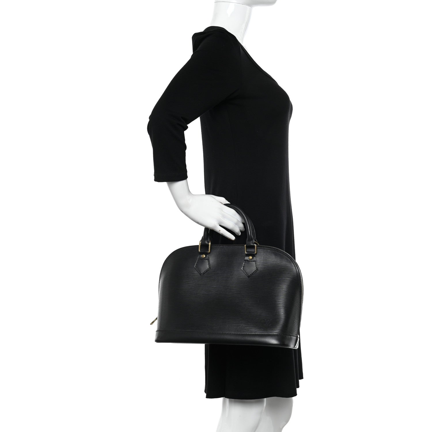 Louis Vuitton LOUIS VUITTON Epi Alma PM Black 1 of 12