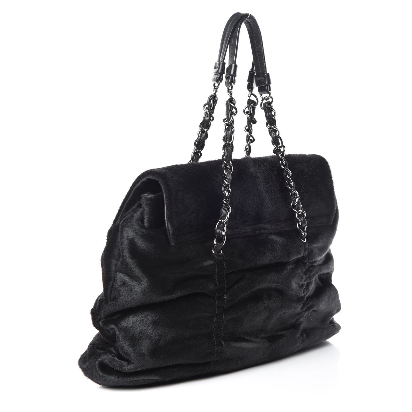 Pony Hair Sharpei Flap Black