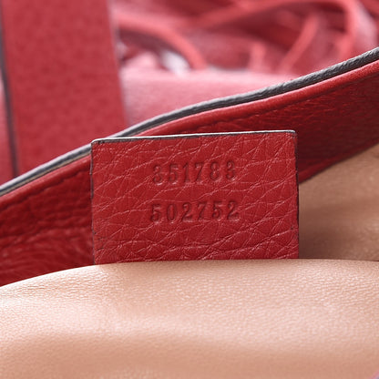 Gucci Cellarius Calfskin Large New Jackie Nouveau Fringe Hobo Red Flame 7 of 7