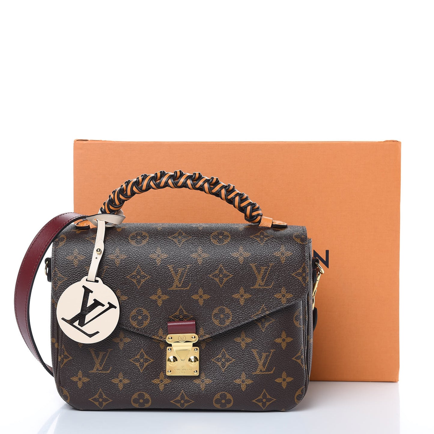 Monogram Braided Pochette Metis Safran