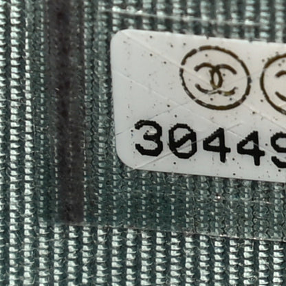 Chanel Caviar Quilted Zip Card Holder Light Blue 7 of 13
