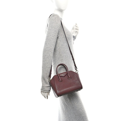 Givenchy Sugar Goatskin Mini Antigona Oxblood 2 of 13