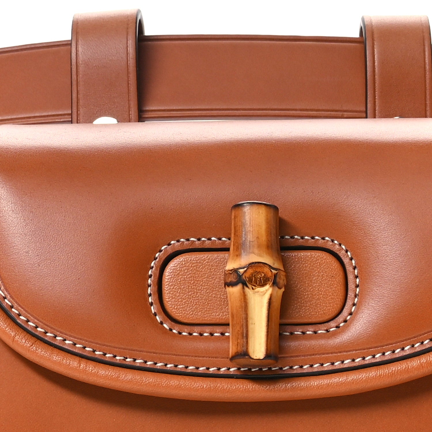 Gucci Calfskin Bamboo Mini 1947 Belt Bag 75 30 Tan 8 of 12