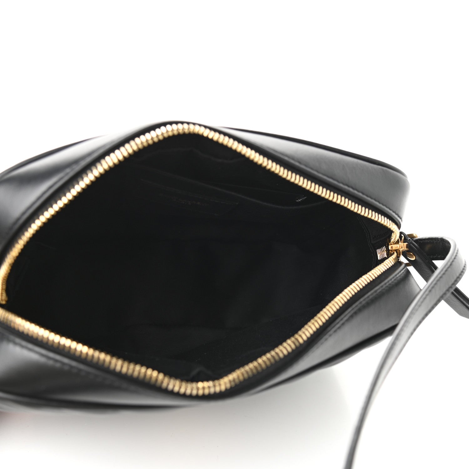 Saint Laurent Calfskin Matelasse Monogram Lou Camera Bag Black 5 of 9