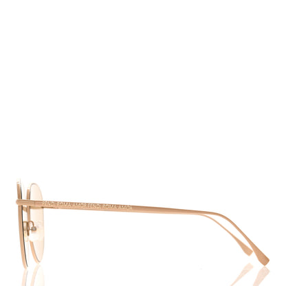 Fendi Metal Aviator Sunglasses FF 0379/G/S Gold 3 of 9