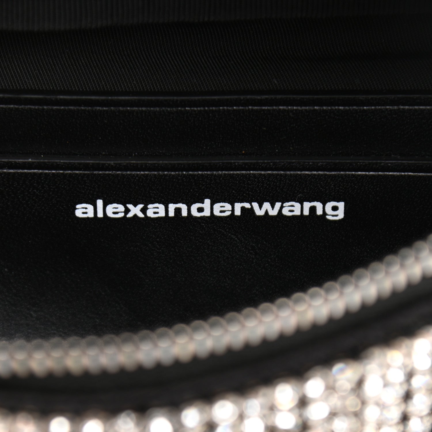 Alexander Wang Rhinestone Mesh Mini Attica Belt Bag Black 6 of 9