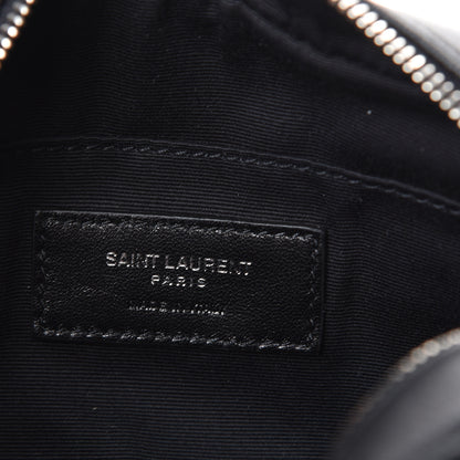 Saint Laurent Lambskin Monogram Lou Belt Bag Black 5 of 9