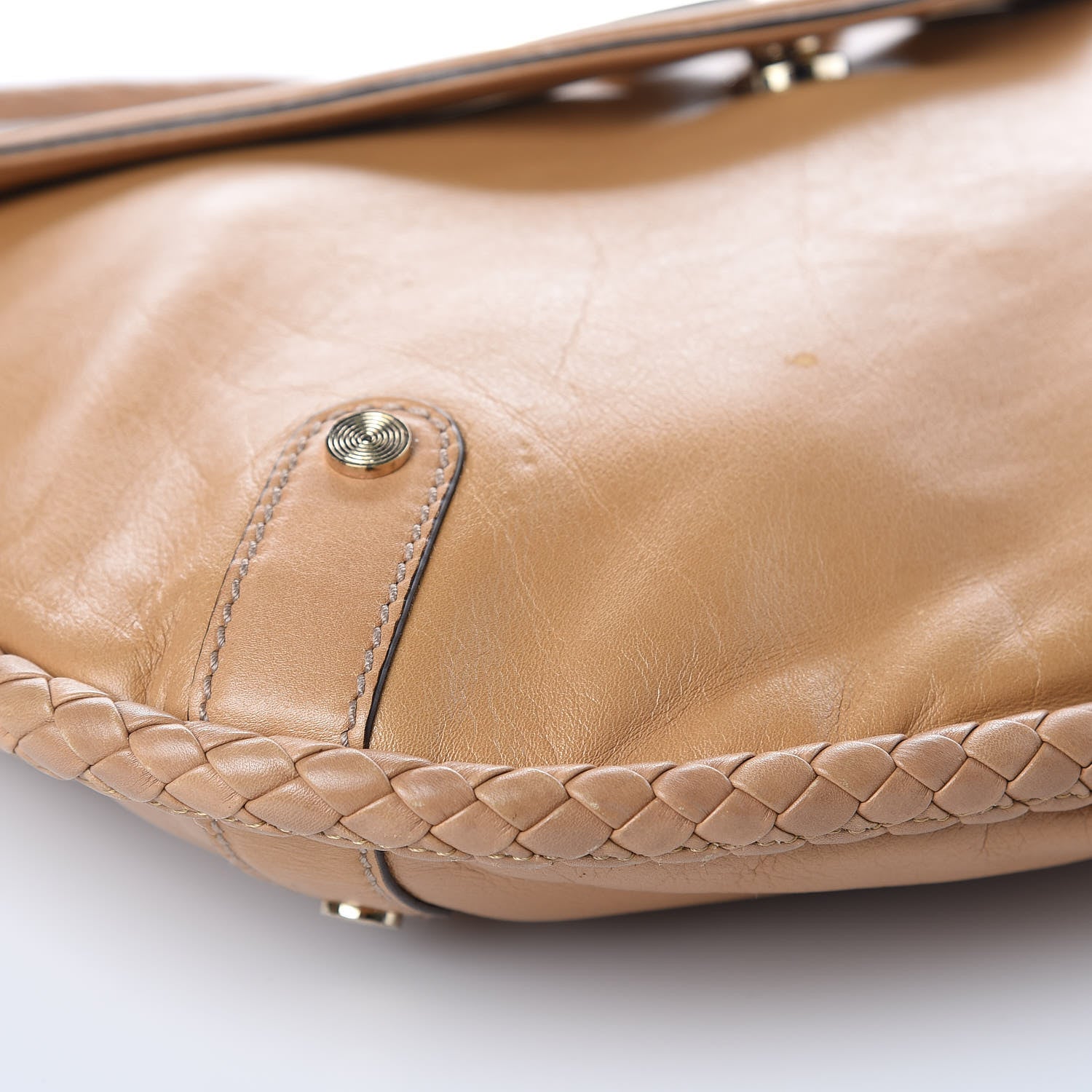 Gucci Calfskin Medium Britt Tassel Shoulder Bag Beige 10 of 13