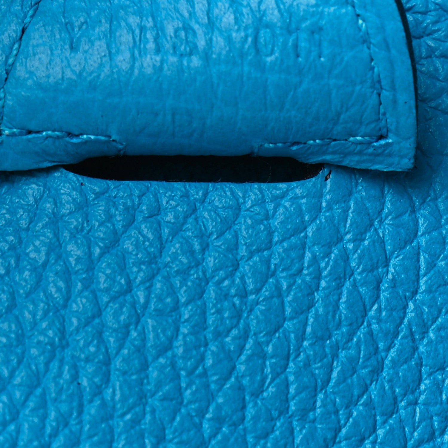 Hermes Taurillon Clemence Evelyne III PM Bleu Frida 7 of 10