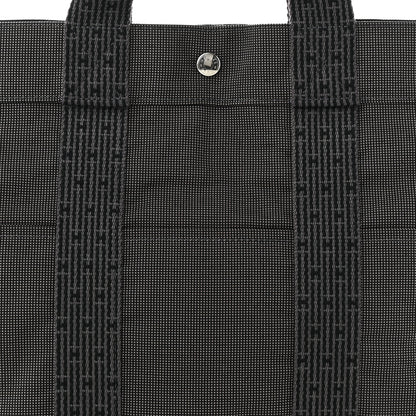 Hermes Canvas Herline MM Tote Grey 7 of 10