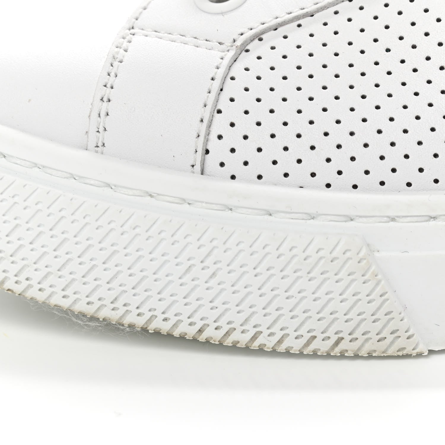 Hermes Calfskin Perforated Day Sneakers 36 White 11 of 12