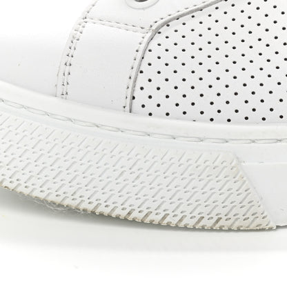 Hermes Calfskin Perforated Day Sneakers 36 White 11 of 12