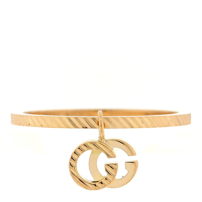 Gucci 18K Yellow Gold GG Running Charm Ring 49 5 2 of 4