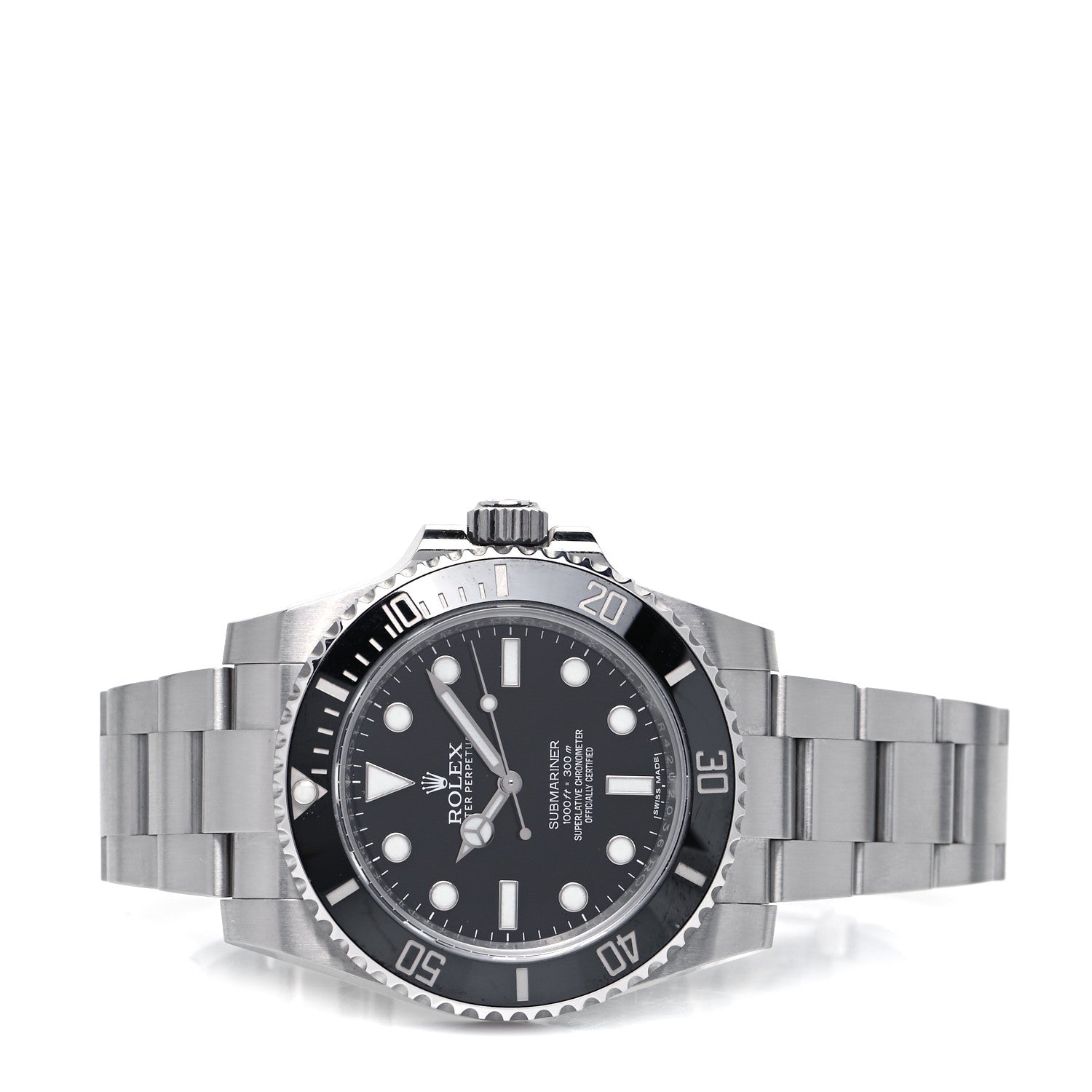Rolex Stainless Steel 40mm Oyster Perpetual Submariner Watch Black 114060 2 of 5