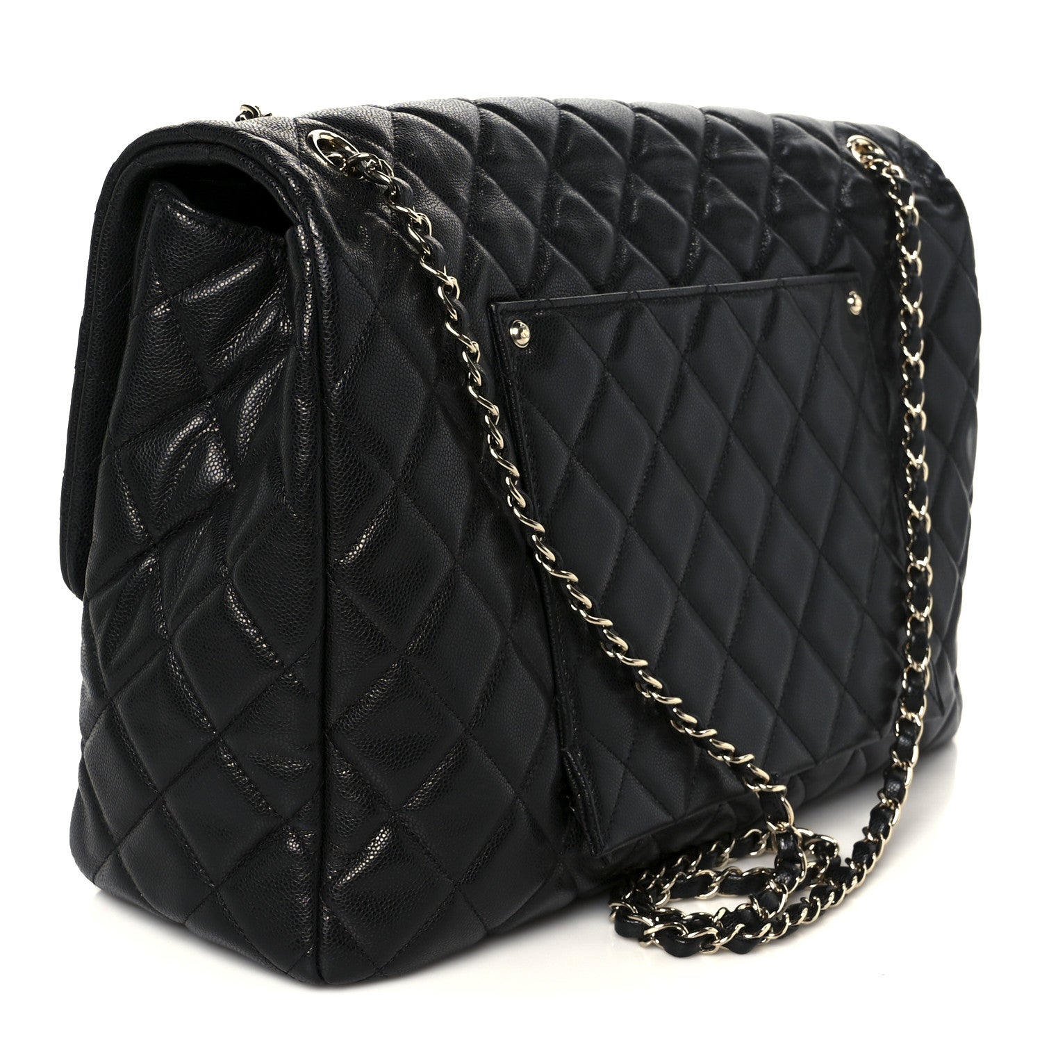 Chanel Caviar Quilted XXL Travel Flap Bag Black 3 of 11
