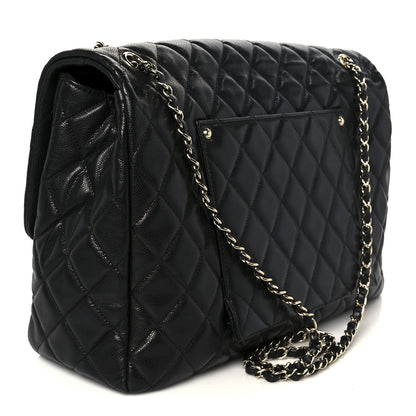 Chanel Caviar Quilted XXL Travel Flap Bag Black 3 of 11