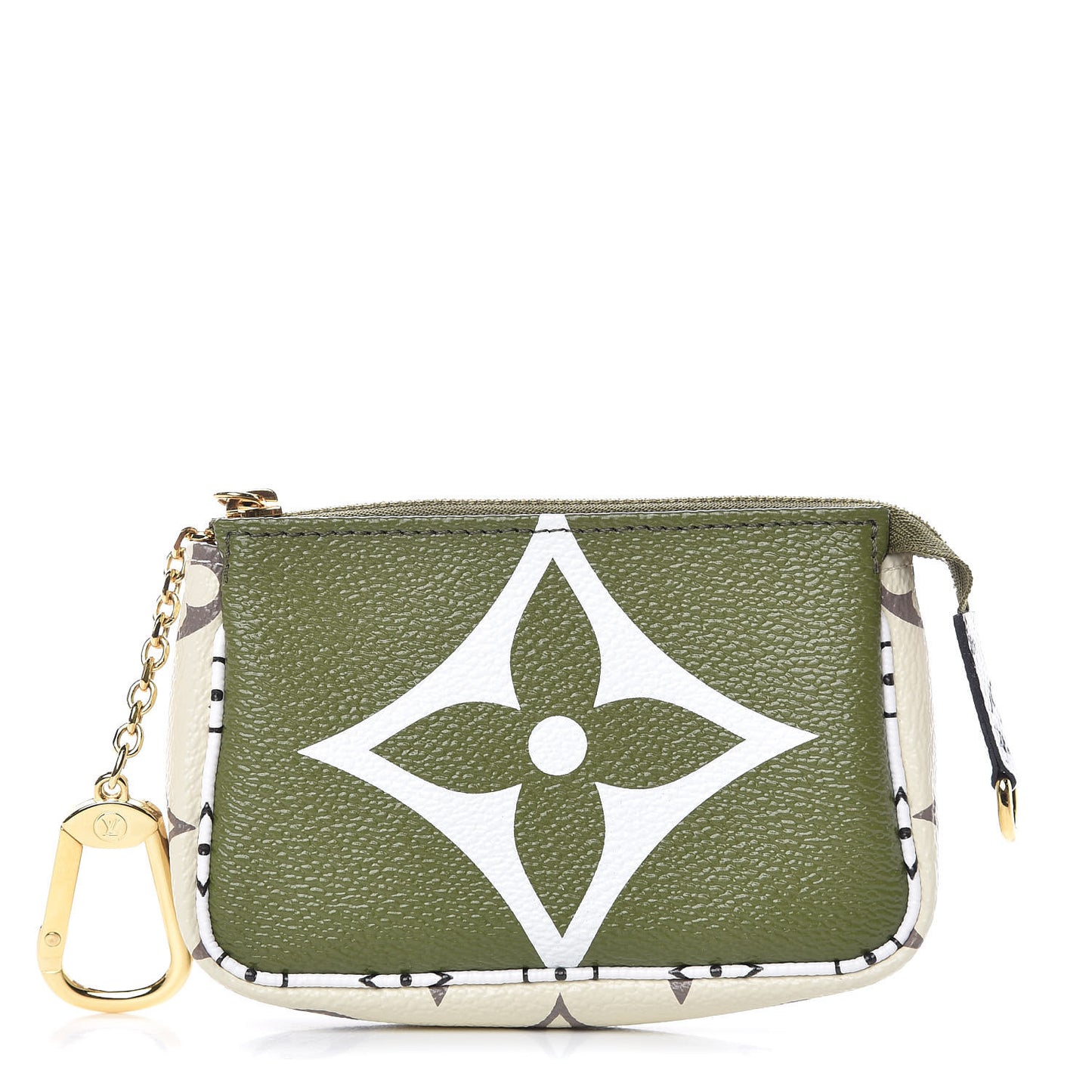 Monogram Giant Micro Pochette Accessories Kaki White