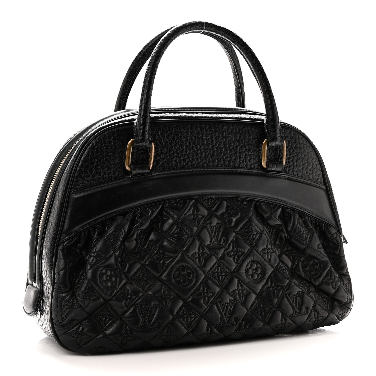 Louis Vuitton Lambskin Vienna Mizi Black 3 of 10