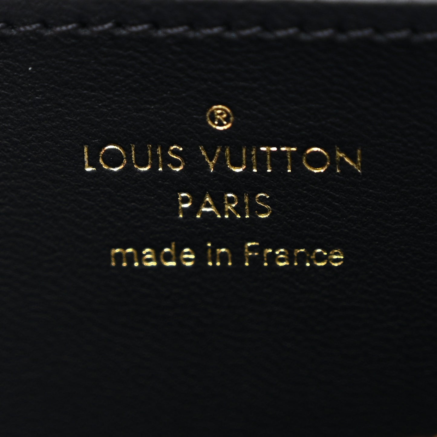 Lambskin Embossed Monogram Coussin Zippy Wallet Black