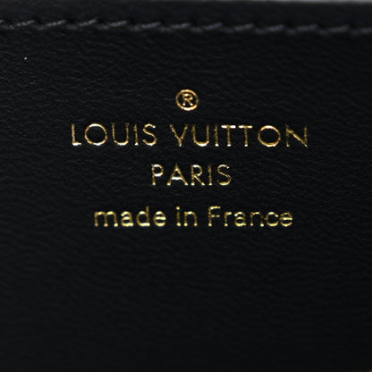 Louis Vuitton Lambskin Embossed Monogram Coussin Zippy Wallet Black 6 of 8