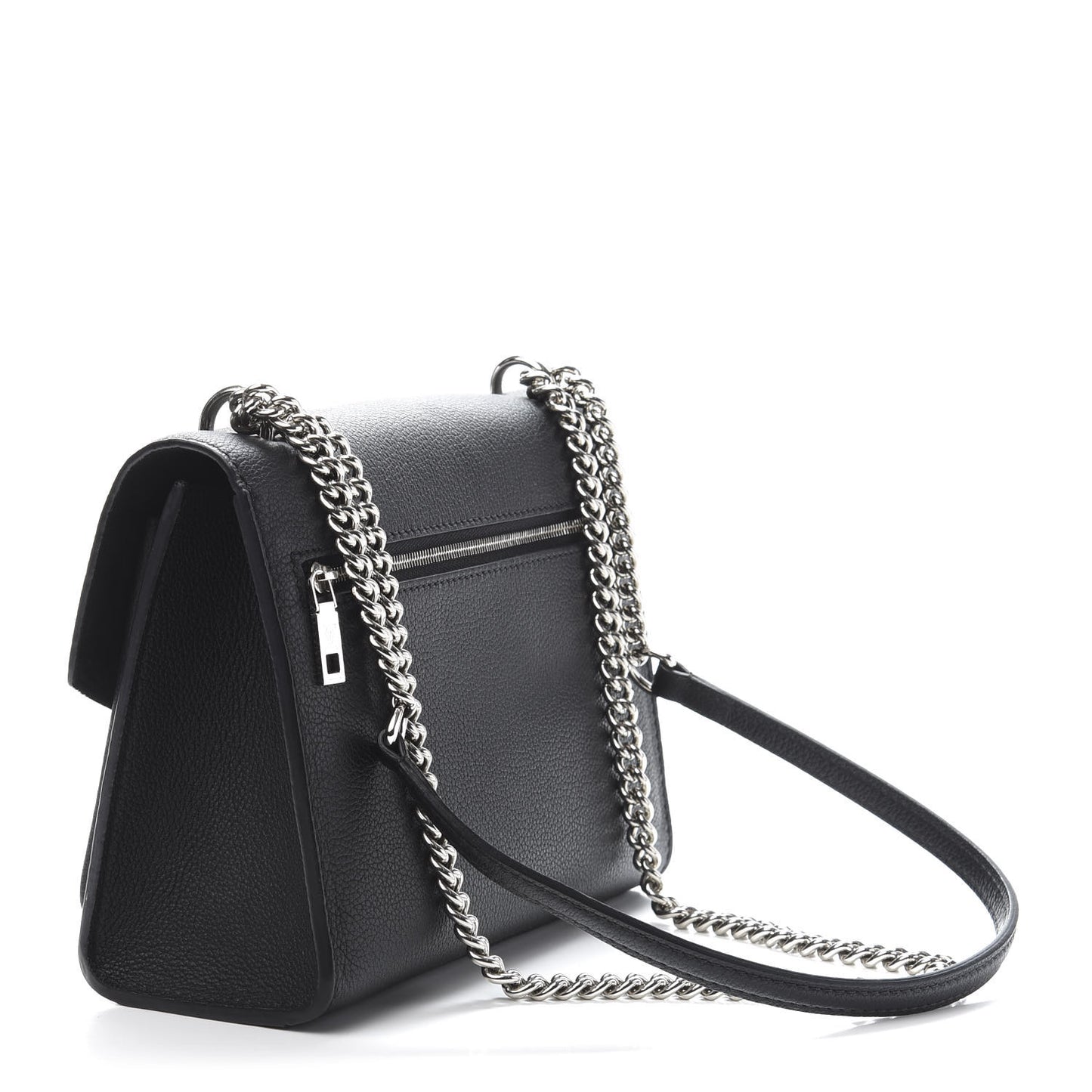 Soft Calfskin My Lockme Chain Bag BB Black