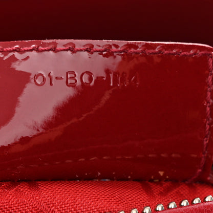 Christian Dior Patent Cannage Medium Lady Dior Red 7 of 11