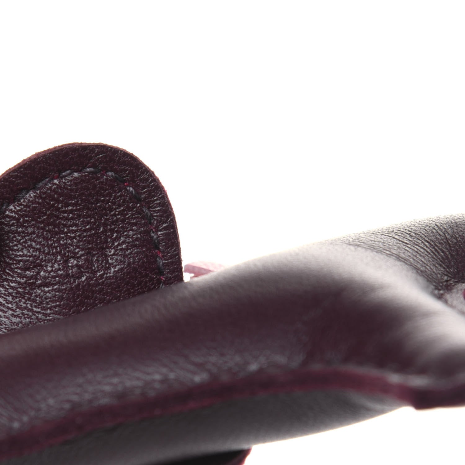 Hermes Milo Lambskin Matte Alligator Touch Grigri Rodeo Horse Bag Charm PM Rouge Sellier Framboise Rose Sakura 4 of 5