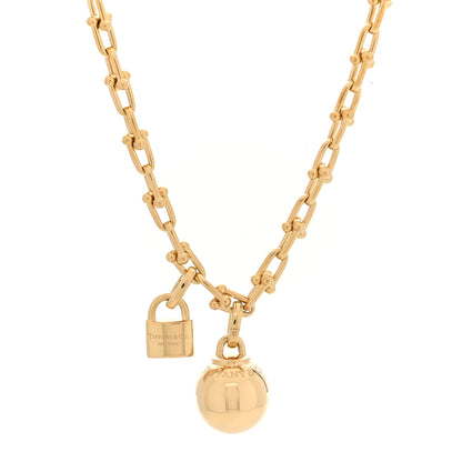 Tiffany 18K Yellow Gold HardWear Small Single Wrap Necklace 1 of 5