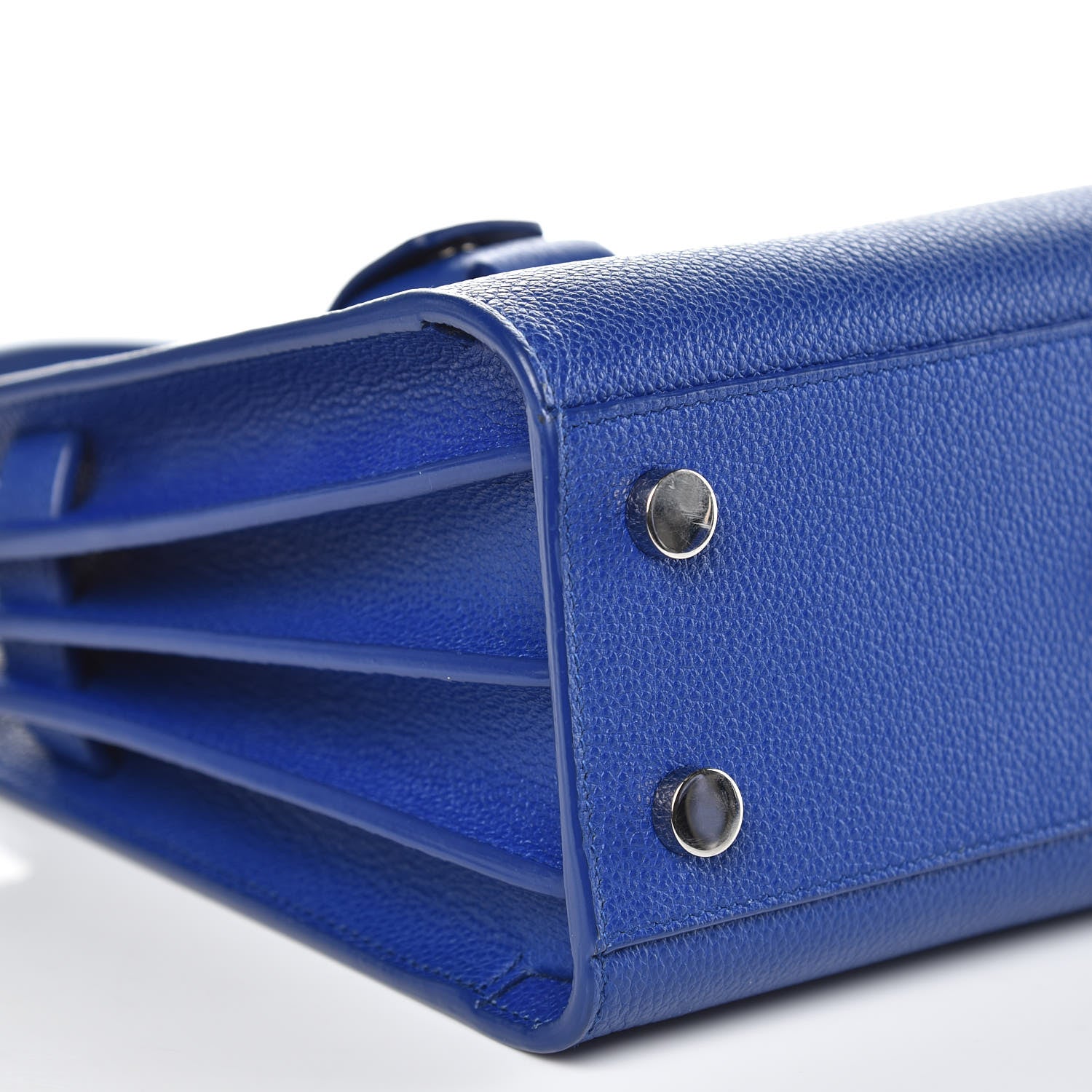 Saint Laurent Grained Calfskin Nano Sac De Jour Cobalt Blue 7 of 11