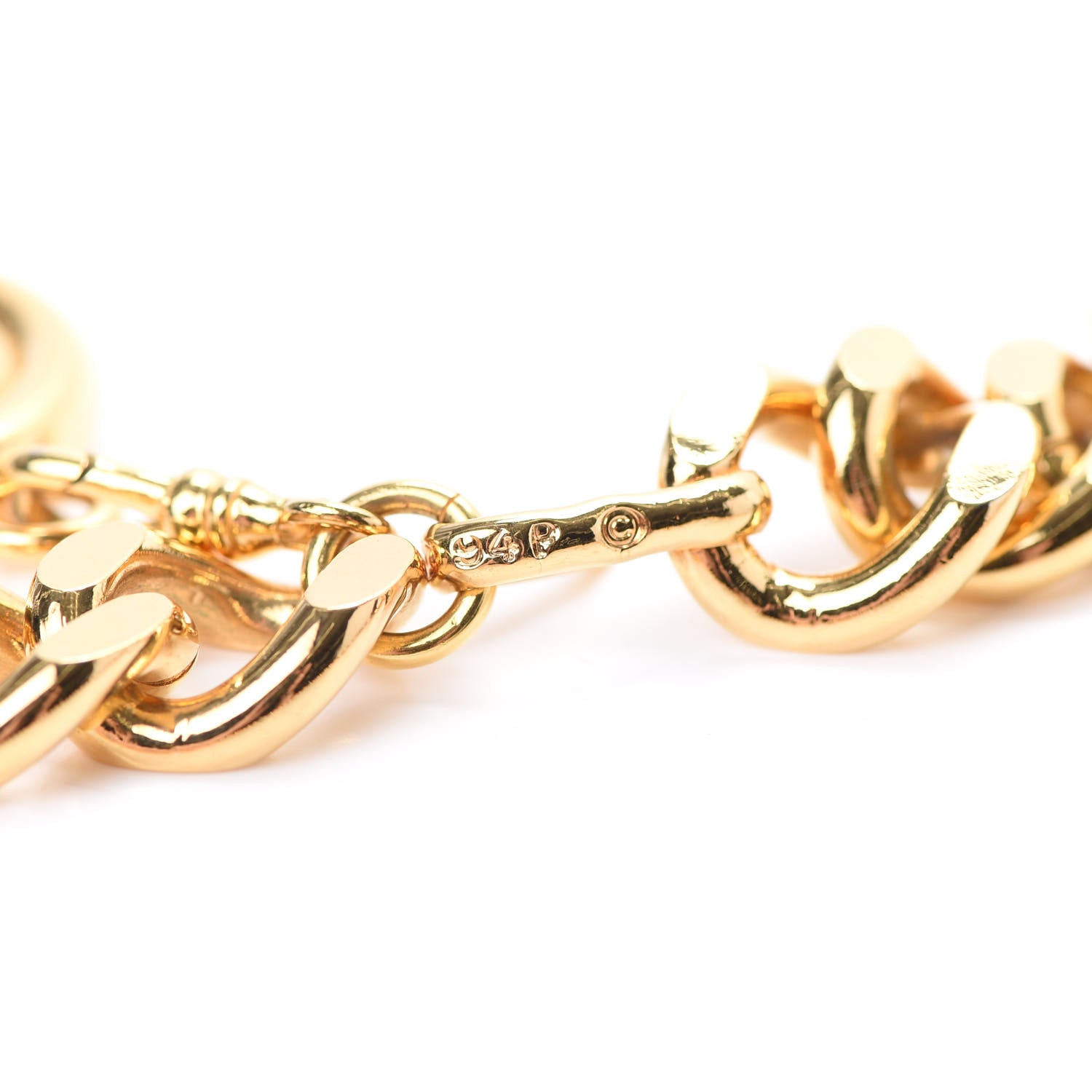 Chanel Metal Chain CC Medallion Belt Gold 3 of 4