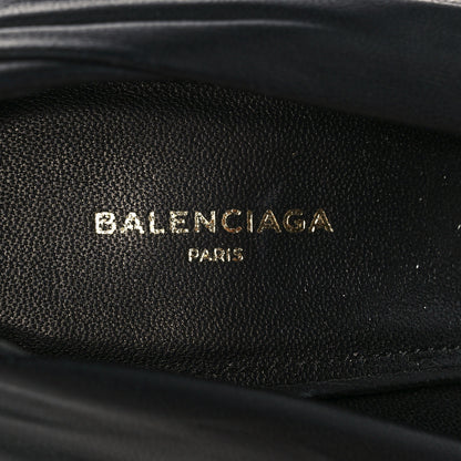 Balenciaga Lambskin Knife Pointed Pumps 39 Black 7 of 9