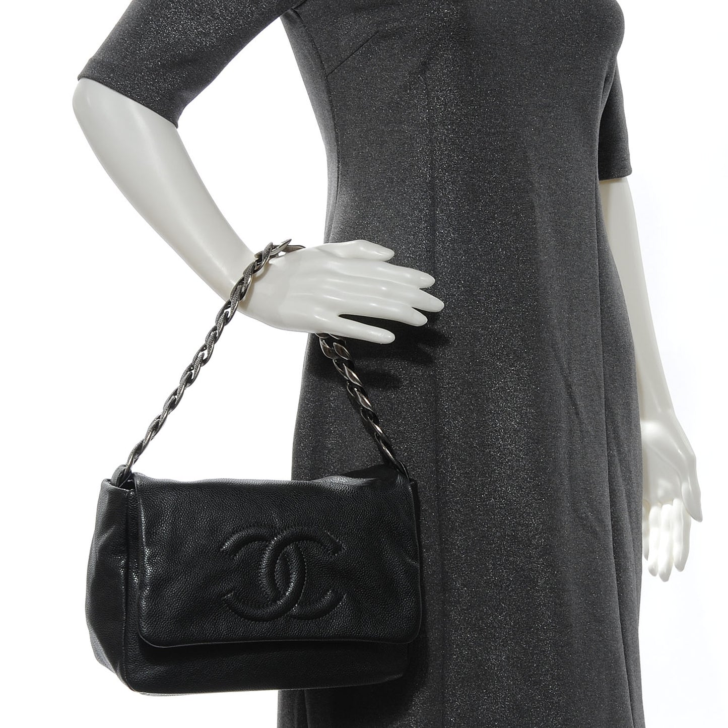 Caviar 31 Flap Dark Grey