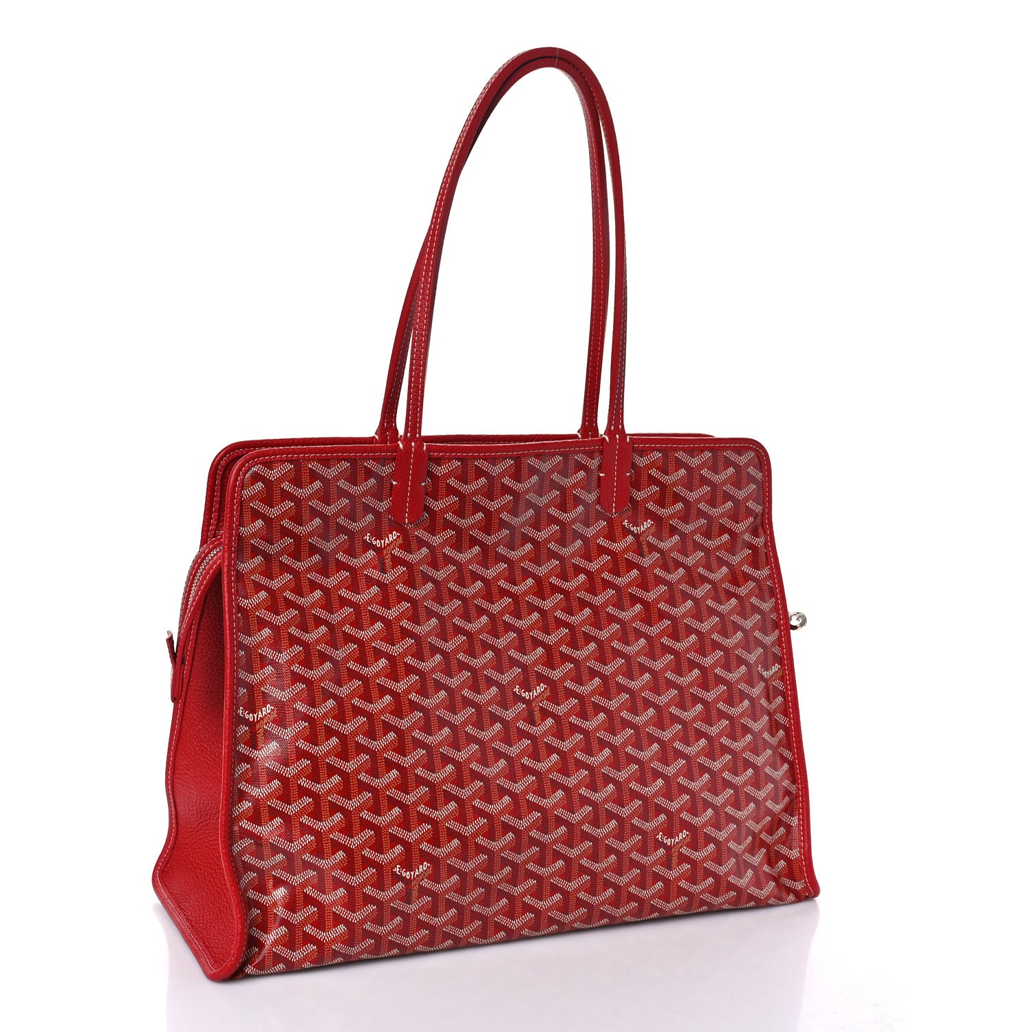 Goyard Goyardine Sac Hardy Pet Carrier PM Red 4 of 9