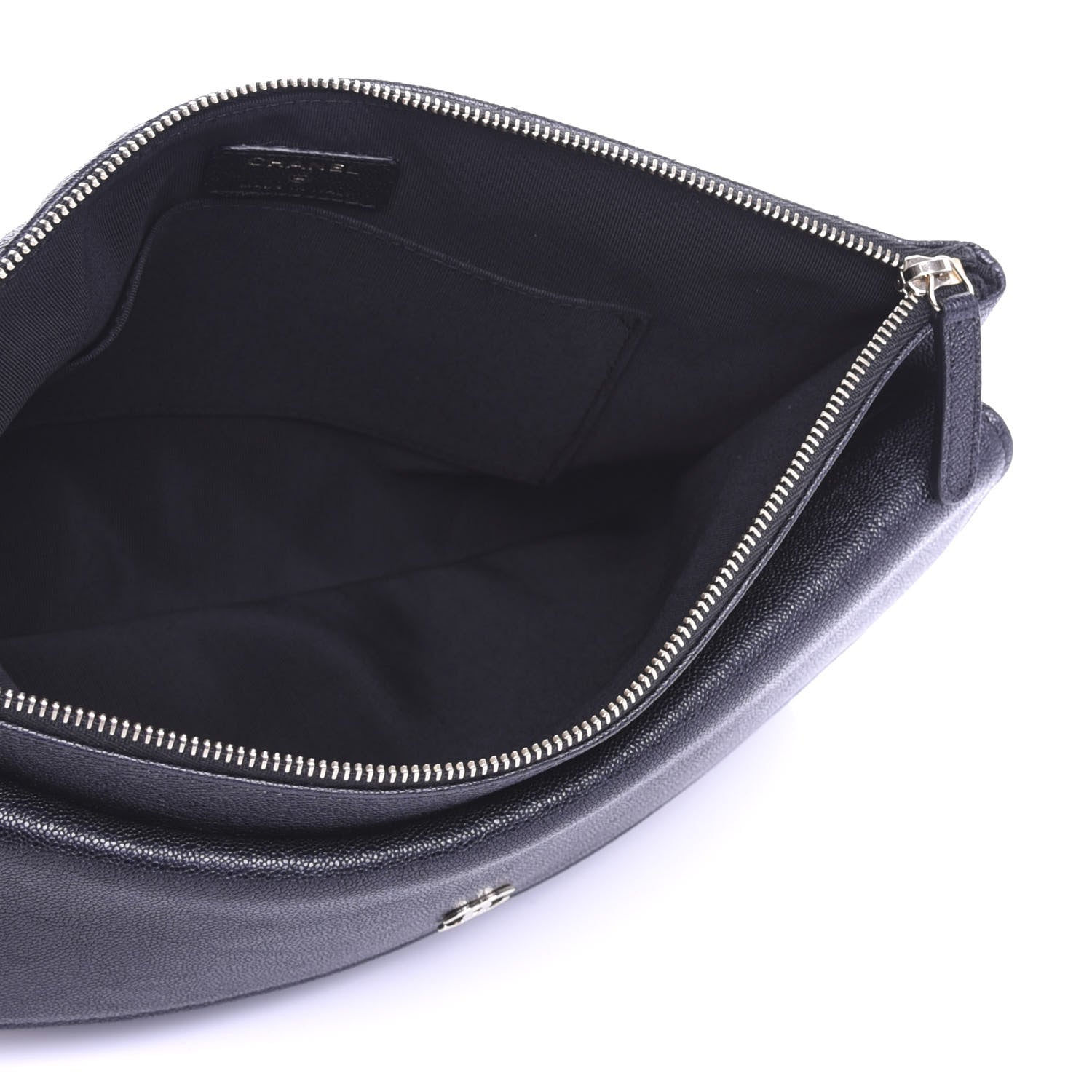 Chanel Iridescent Caviar Quilted Medium Flap Cosmetic Case Black 5 of 7