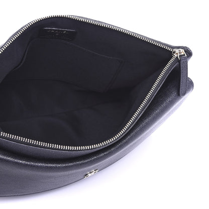 Chanel Iridescent Caviar Quilted Medium Flap Cosmetic Case Black 5 of 7