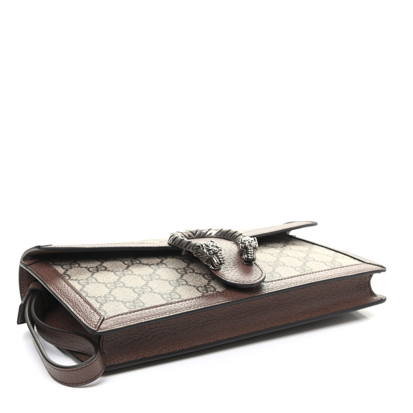 GG Supreme Monogram Dionysus Clutch Wristlet Beige New Acero