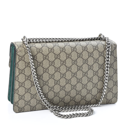 Gucci GG Supreme Monogram Willow Hill Embroidered Small Dionysus Shoulder Bag Emerald 2 of 9