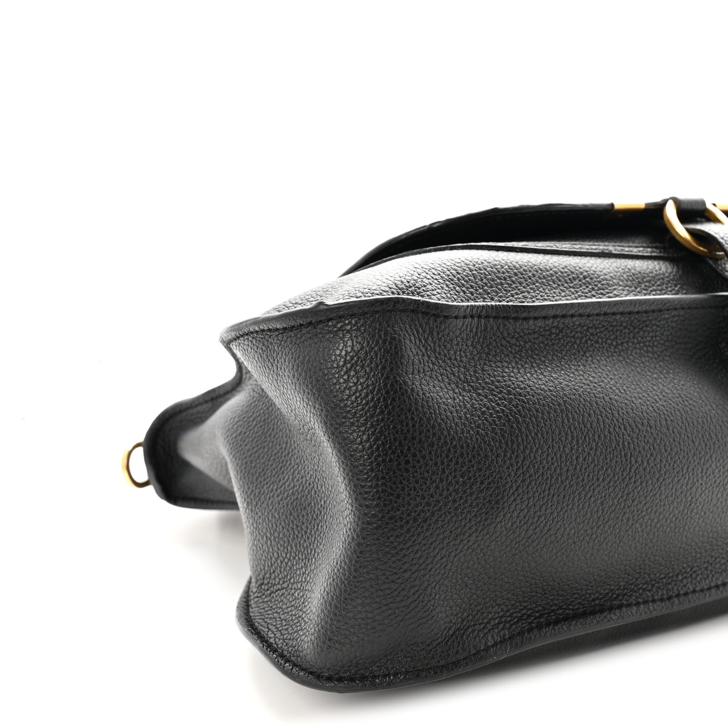 Calfskin Medium Marcie Satchel Black