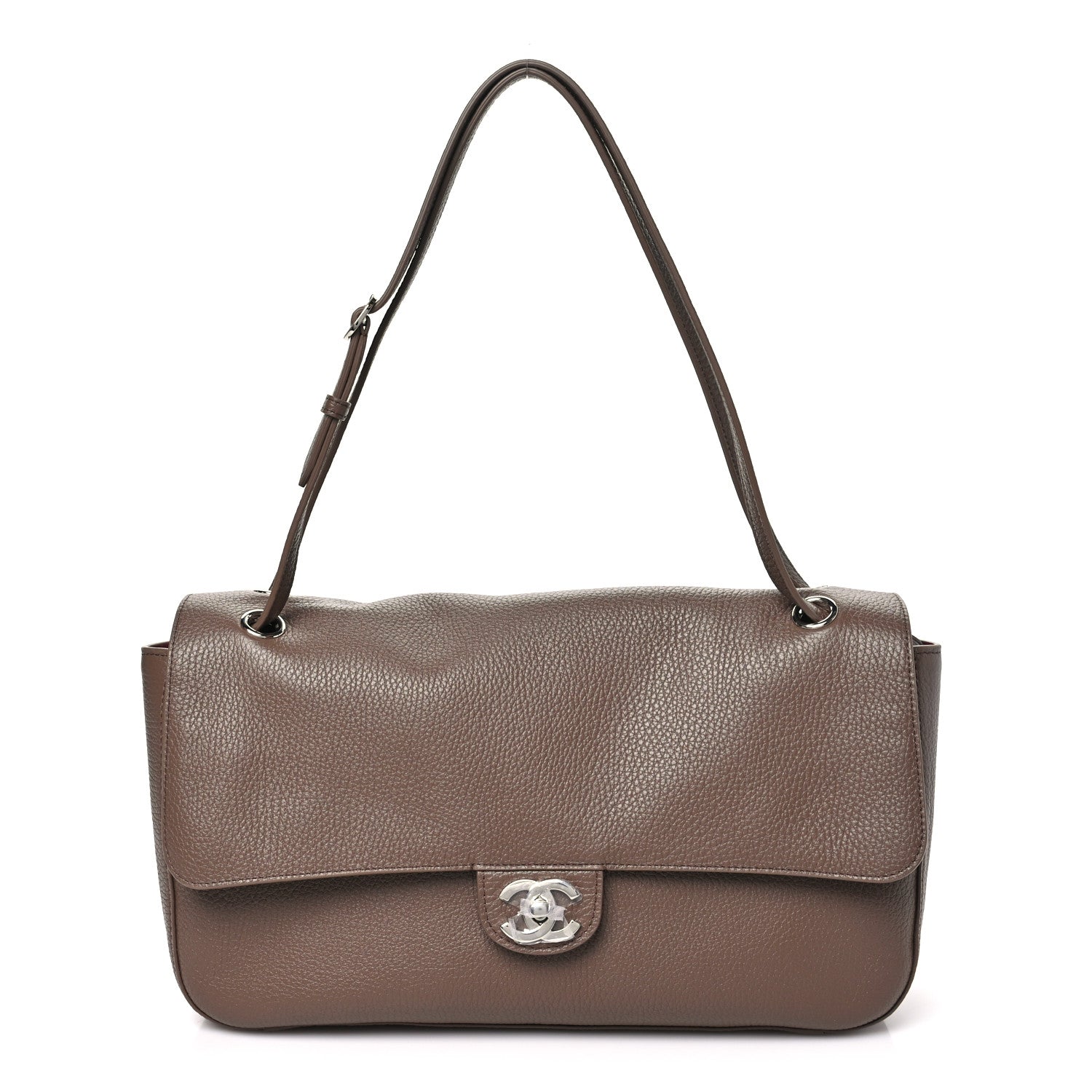 Chanel Grained Calfskin Small Souplissimo Maxi Flap Light Brown 1 of 10