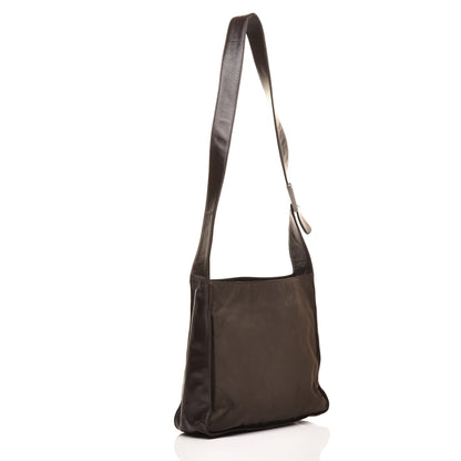 Prada Tessuto Nylon Vitello Messenger Ebano 3 of 8