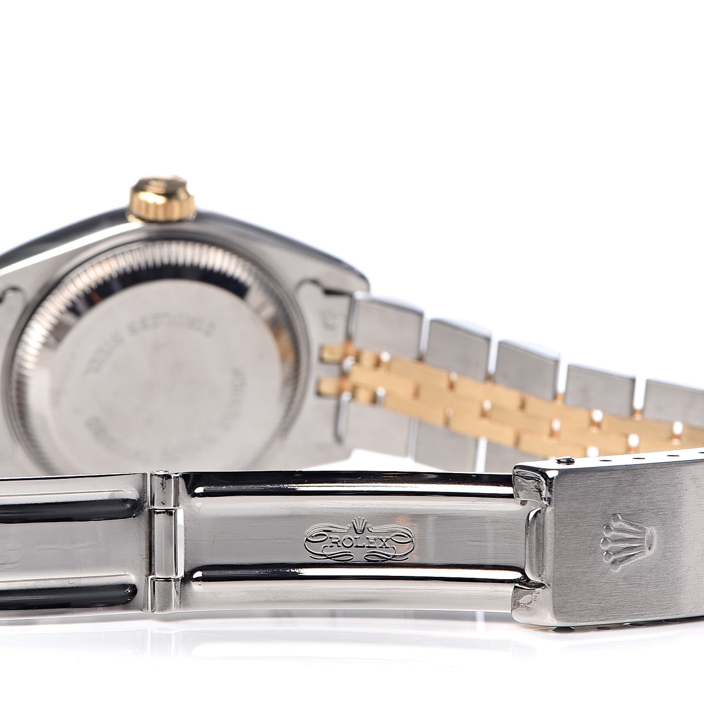 Stainless Steel 18K Yellow Gold 26mm Oyster Perpetual Date Watch Champagne 69173