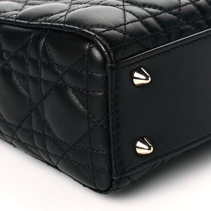 Christian Dior Lambskin Cannage Small Lucky Badges My Lady Dior Black 9 of 9