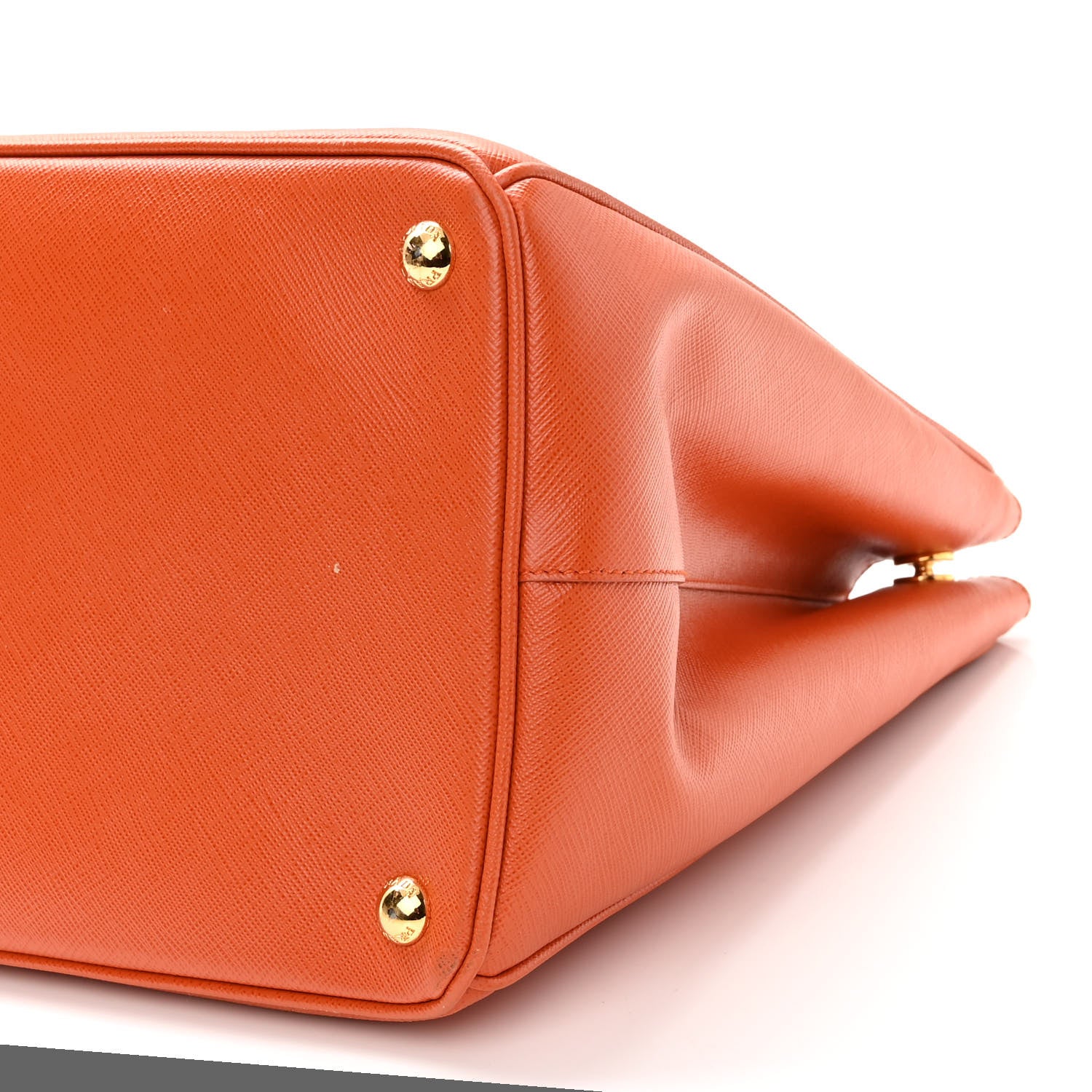 Prada Saffiano Lux Large Tote Papaya 10 of 12