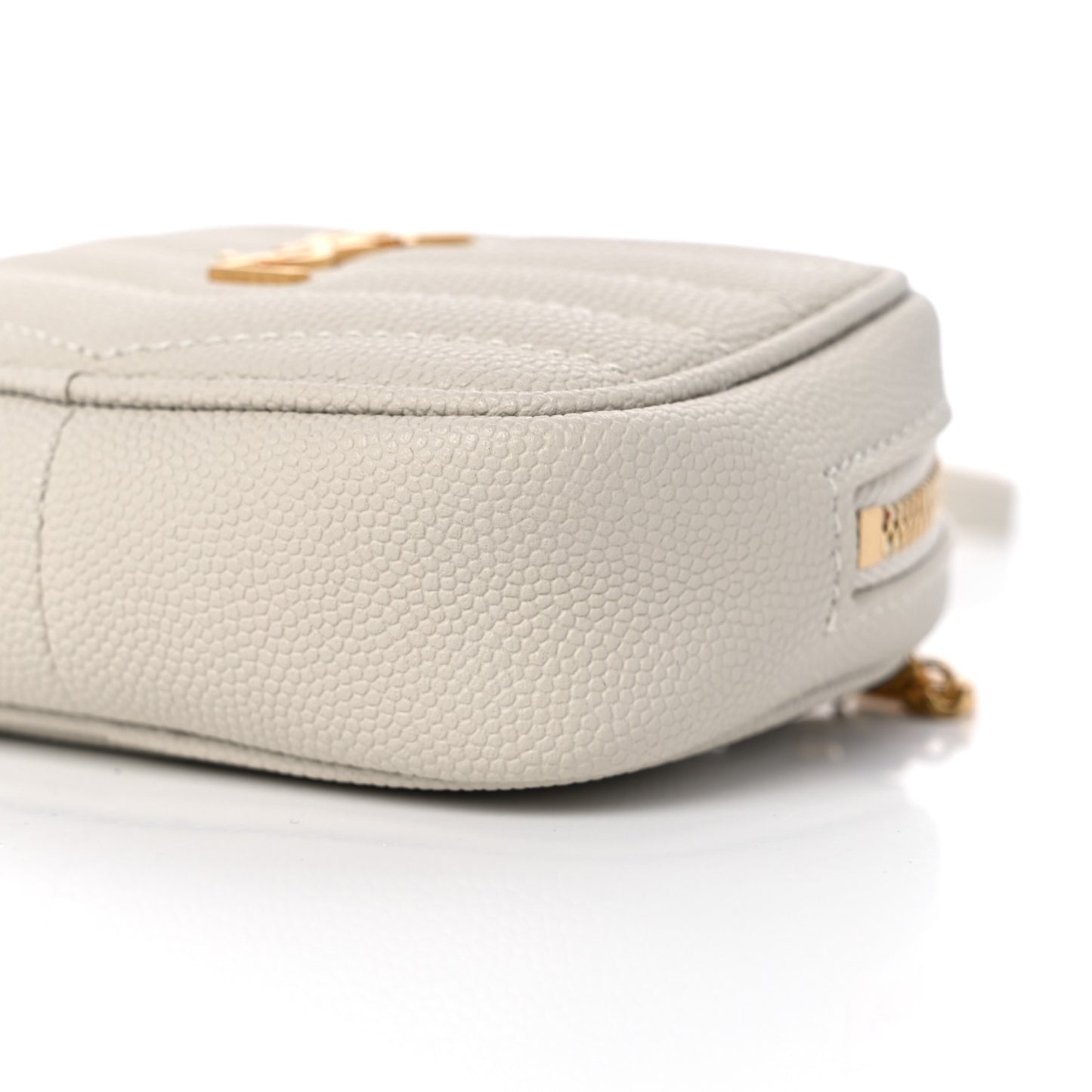 Grain De Poudre Matelasse Monogram Baby Lou Camera Bag Crema Soft